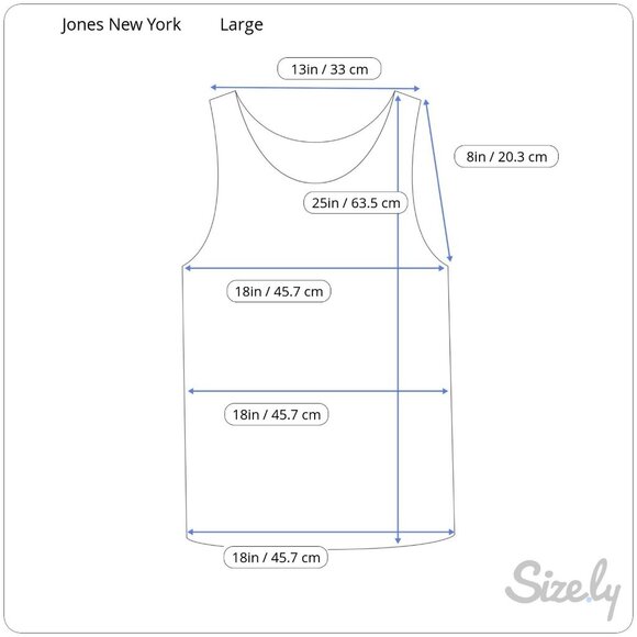 Jones New York Round Neck Sleeveless Pullover Tank Tee Women's Sz L - Picture 8 of 8